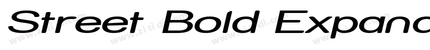 Street Bold Expanded字体转换